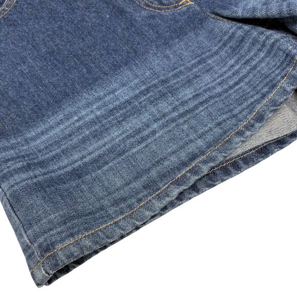 CHANEL Vintage P47482 CC Mark Logo Denim Short Pants #36 Blue [106477] - Picture 7 of 12
